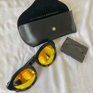 🕶 DIFF eyewear yellow polarized sunglasses 🕶